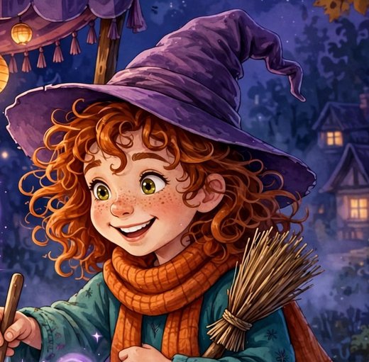 Hazel the witch-in-training